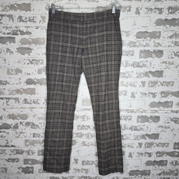 Banana Republic Pants - Banana Republic Pants Womens‎ 2 Brown Plaid Wool Blend Lined Ryan Fit Trousers